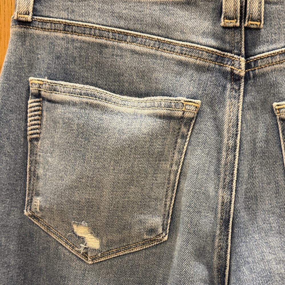 PAIGE Anessa High-Rise jeans with cropped wide leg and Raw Hem - size 26 - NWT - Picture 8 of 14